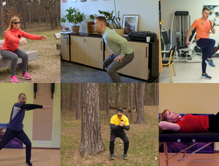 Videovingrojumi: Izkustini ķermeni mājās, birojā, ārā vai uz soliņa
