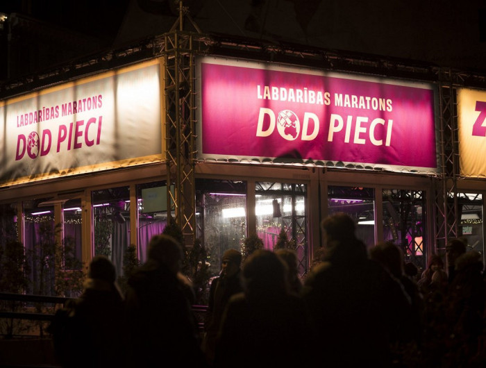 Labdarības maratonā «Dod pieci!» saziedota rekordliela summa – 1 001 388 eiro
